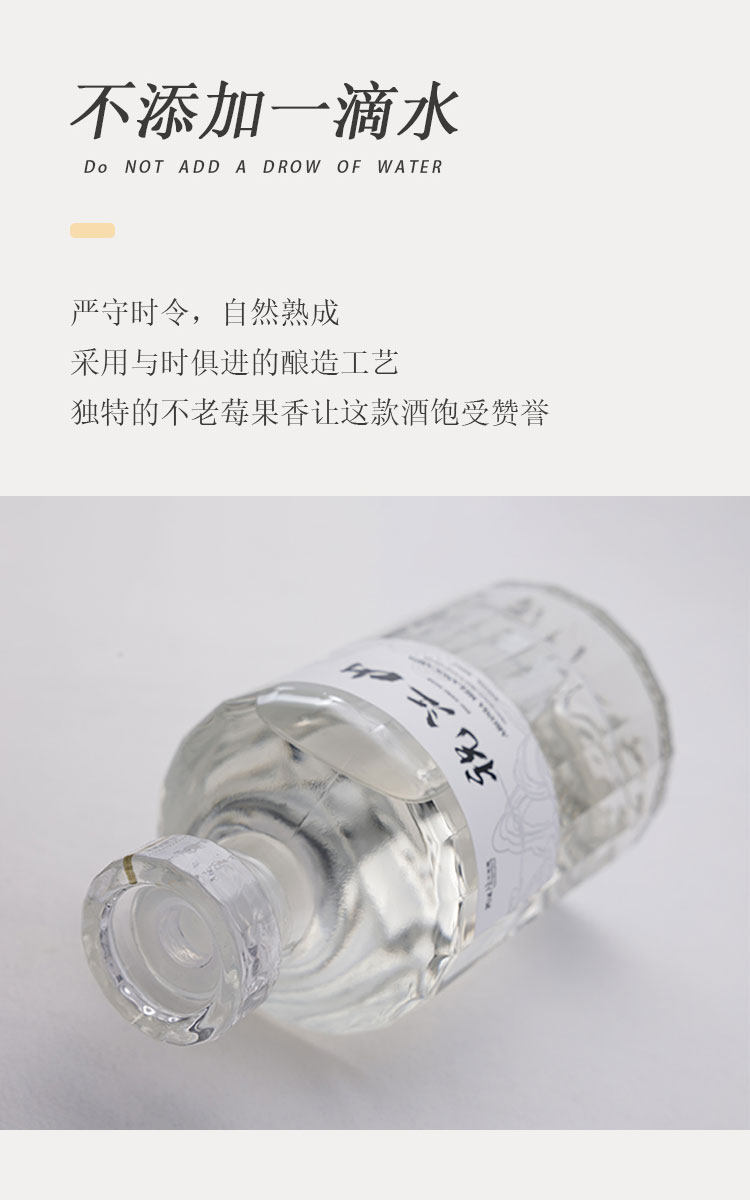 陶朱汇 不老莓蒸馏酒 53度 500ml