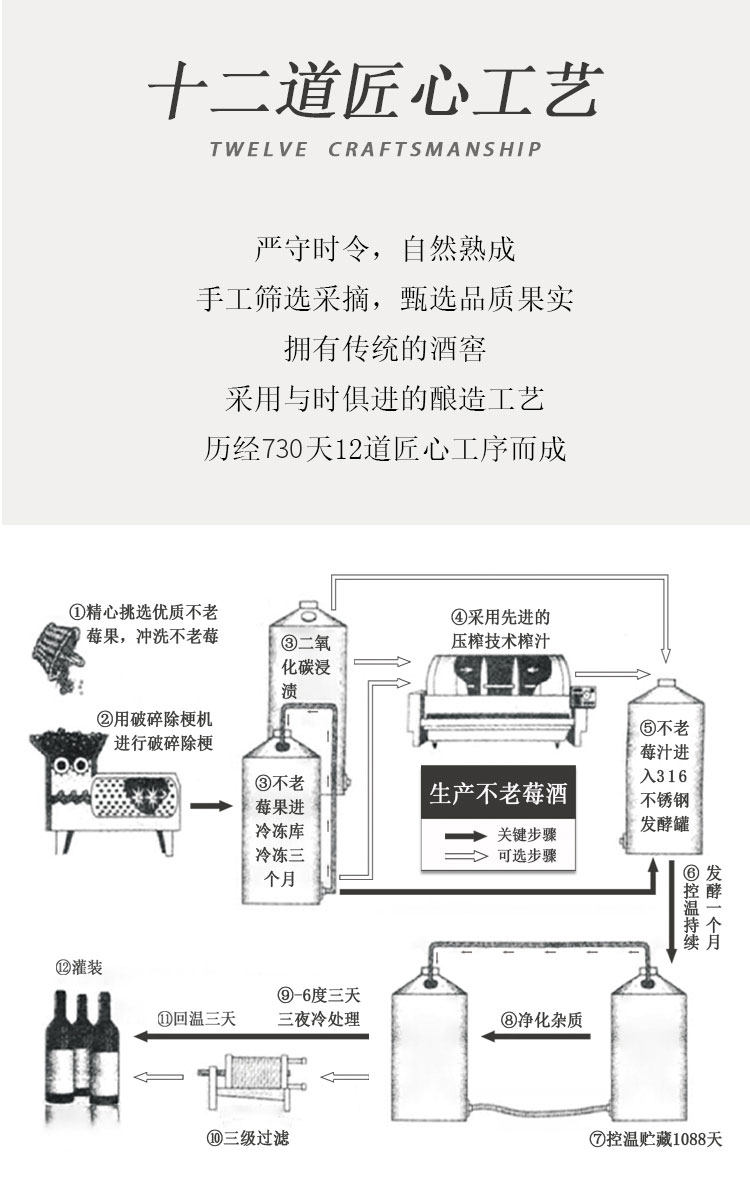 陶朱汇 不老莓蒸馏酒 53度 500ml